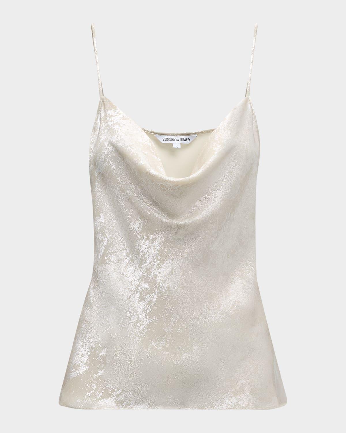sola brushed metallic top