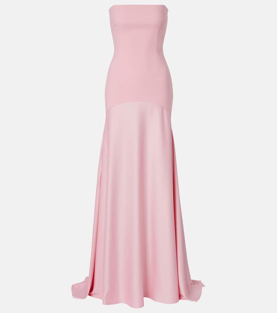 solace london alessandra satin gown