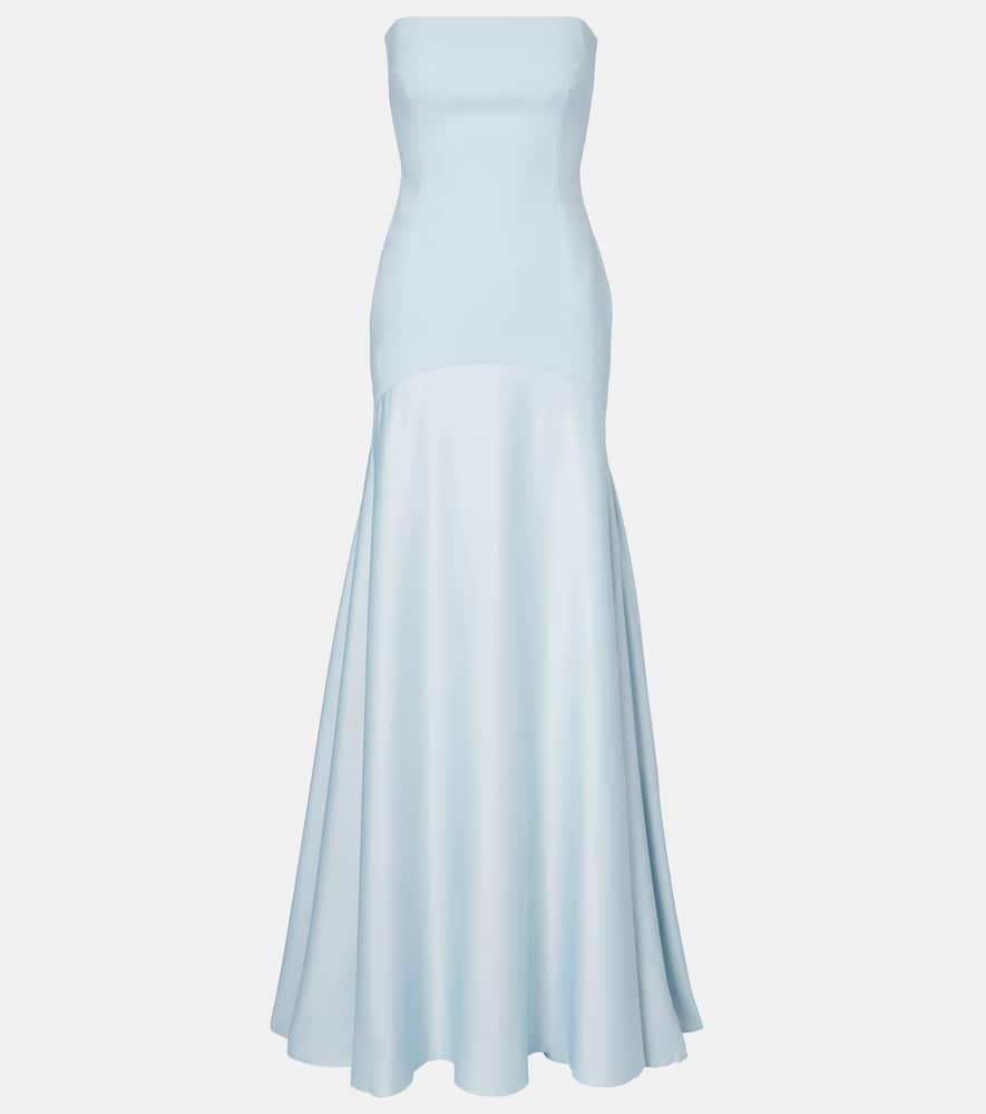 solace london alessandra strapless gown