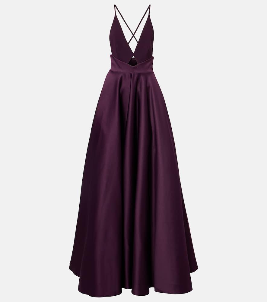 solace london avallon cutout satin gown
