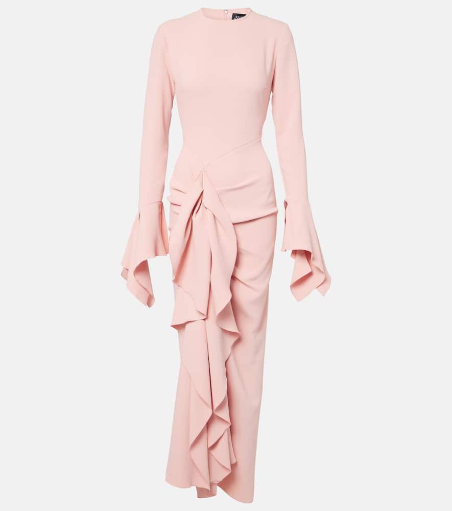 solace london della draped gown