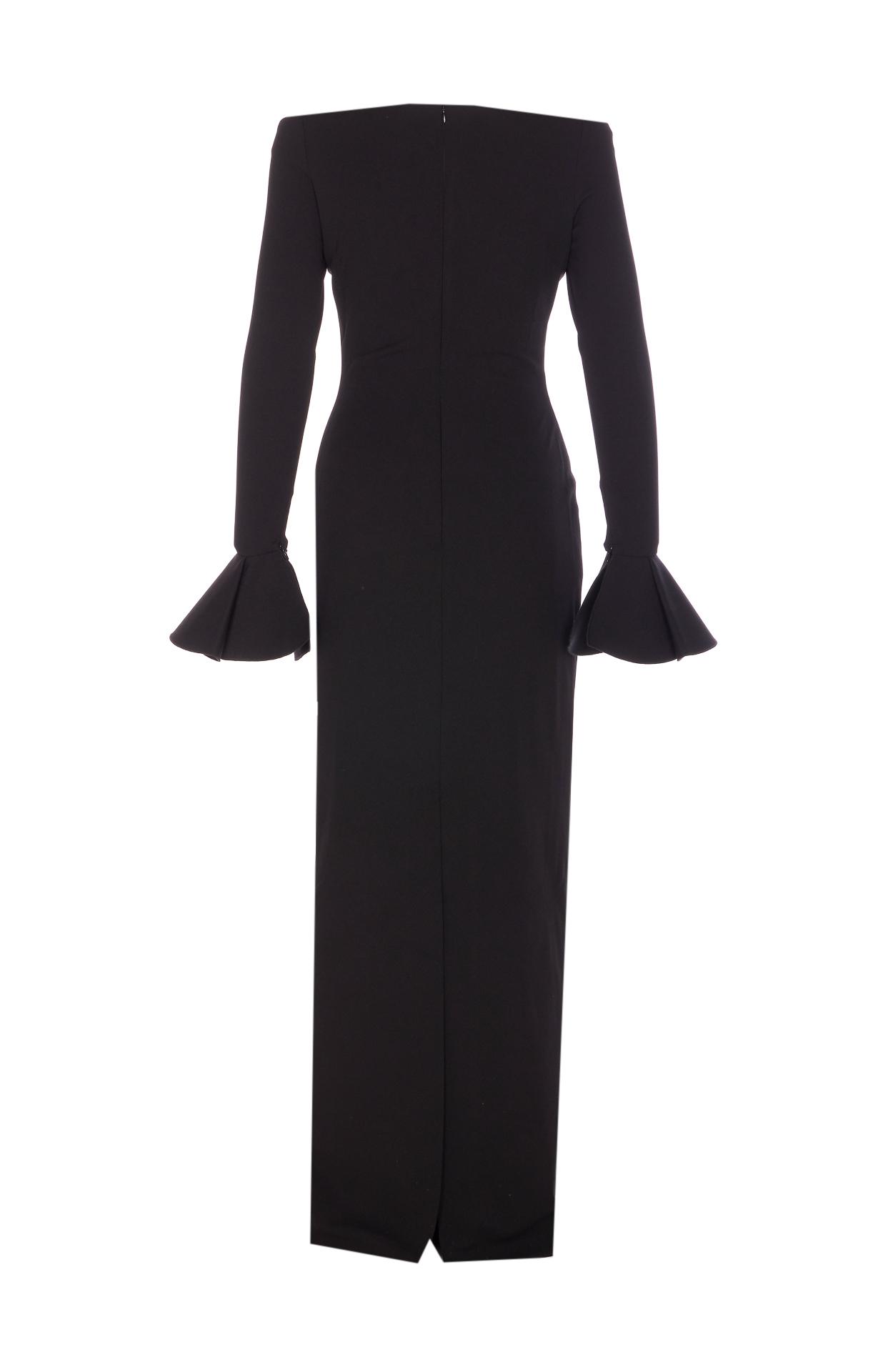 solace london dresses black polyester - women
