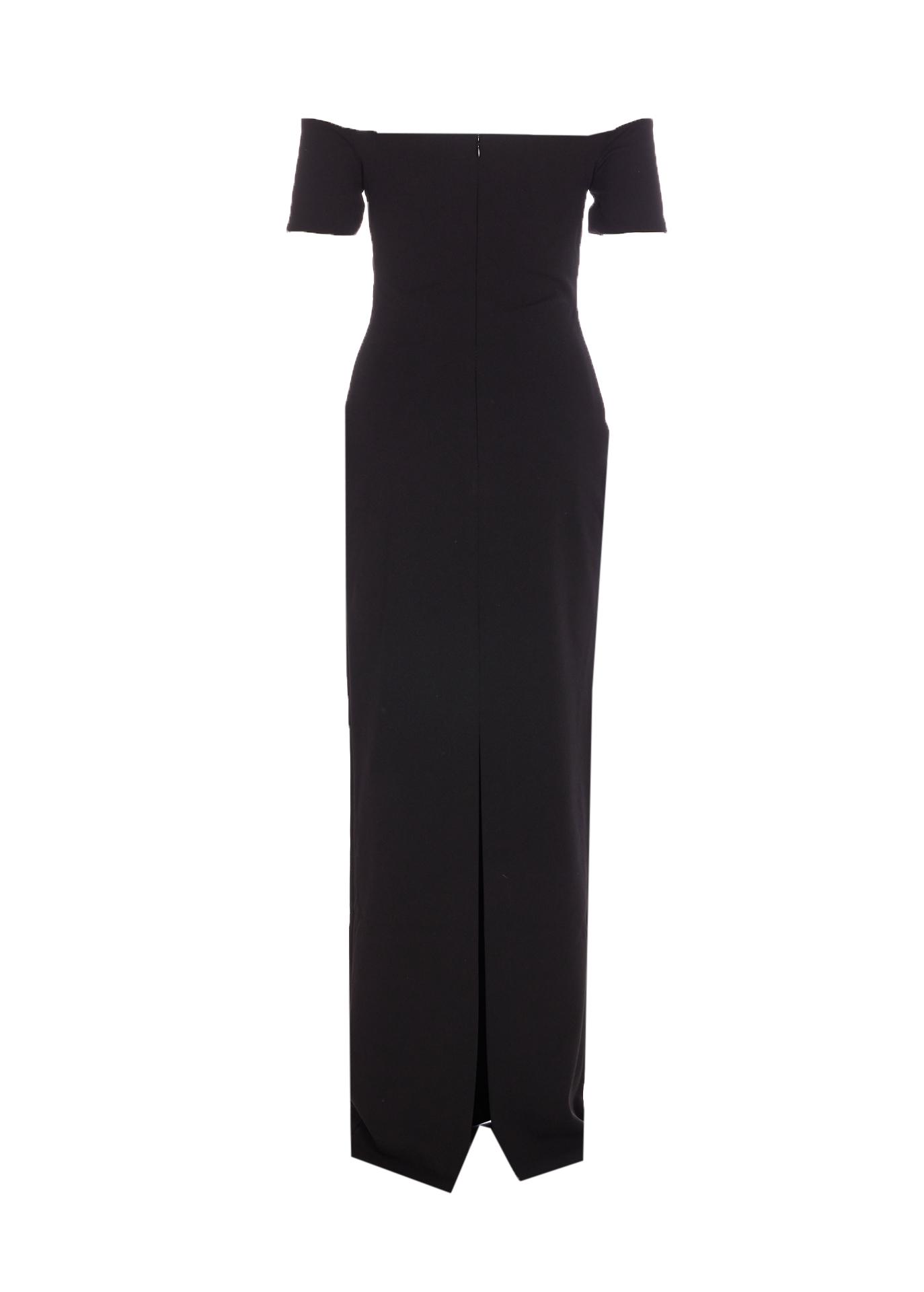 solace london dresses black polyester - women