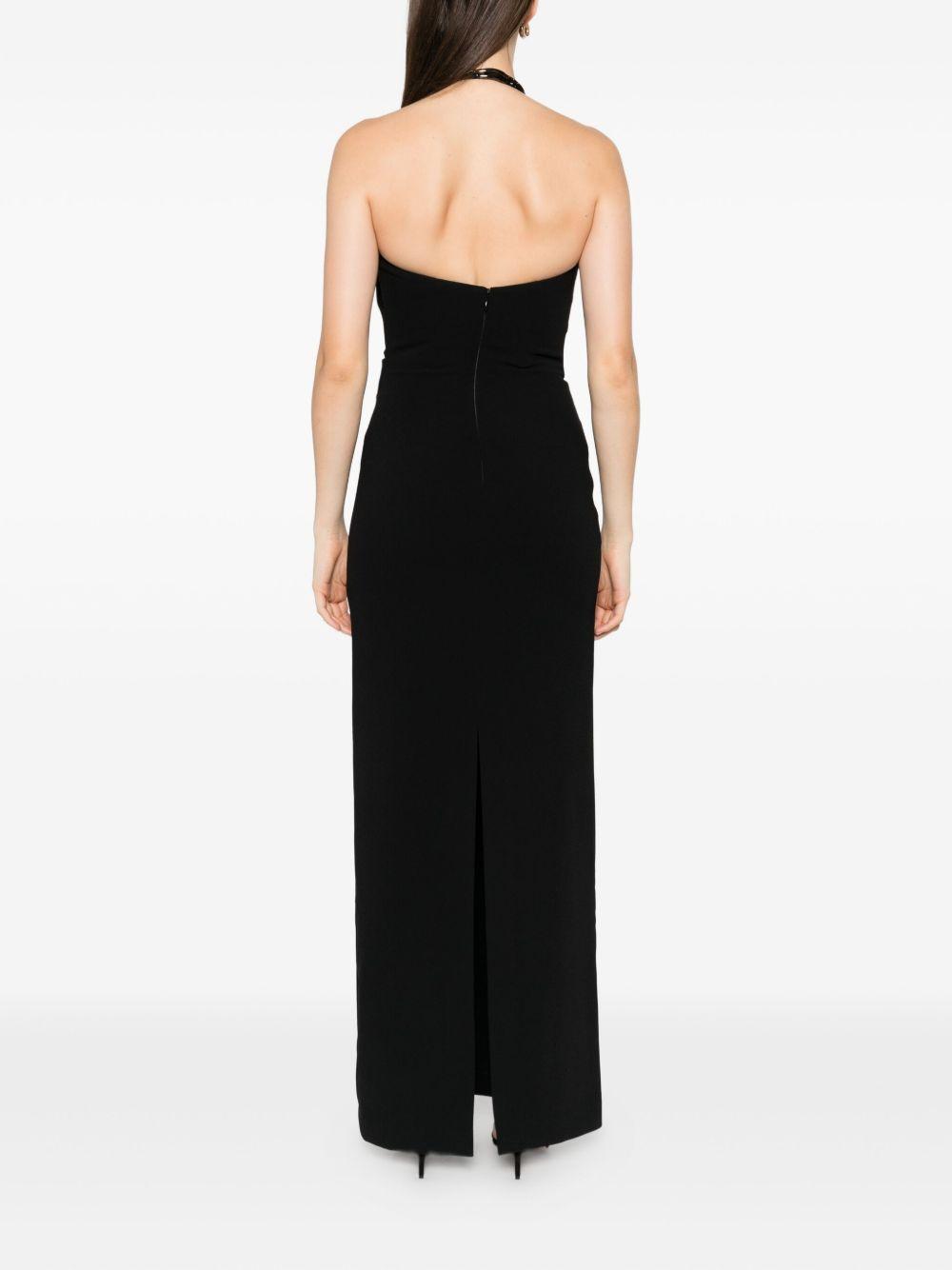 solace london dresses black polyester - women