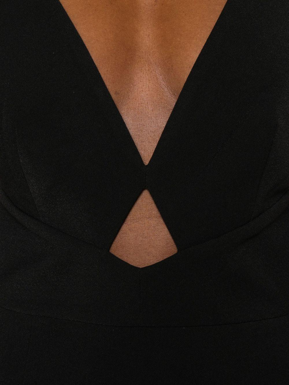 solace london dresses black polyester - women