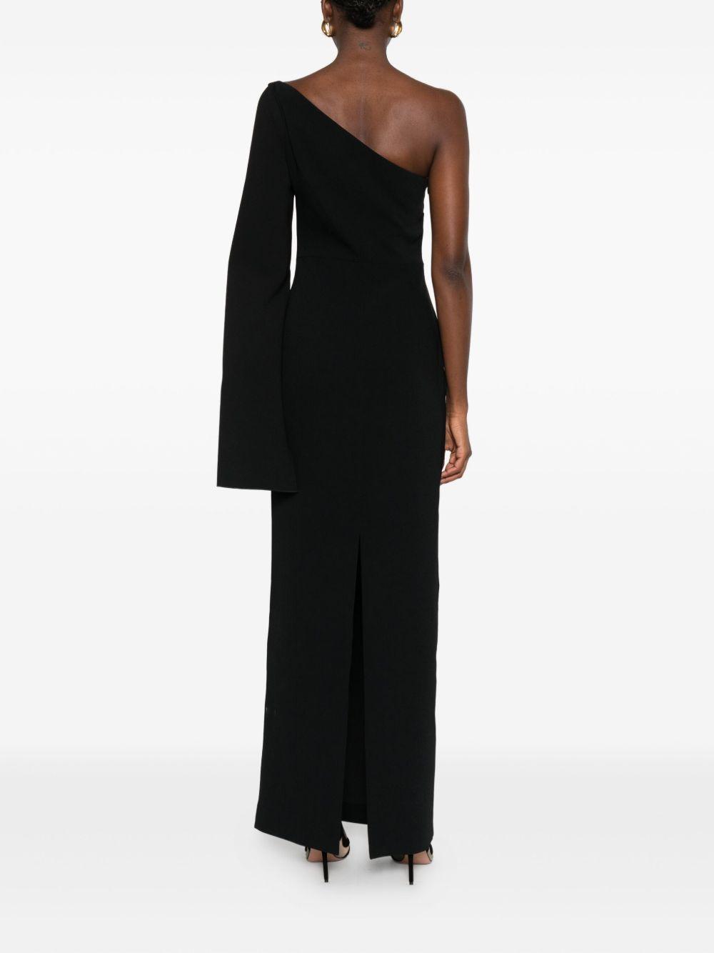 solace london dresses black polyester - women