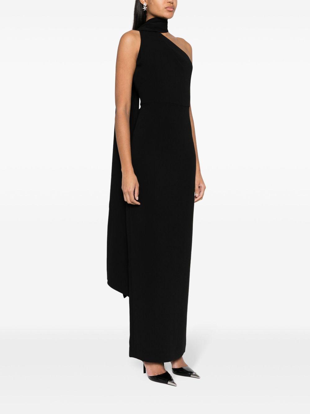 solace london dresses black polyester - women
