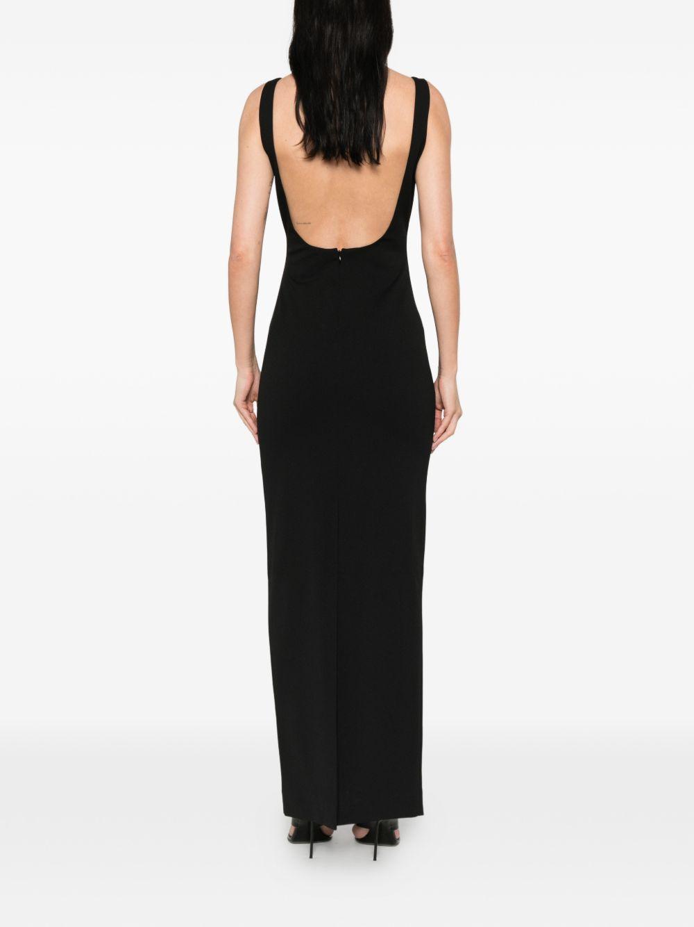 solace london dresses black polyester - women