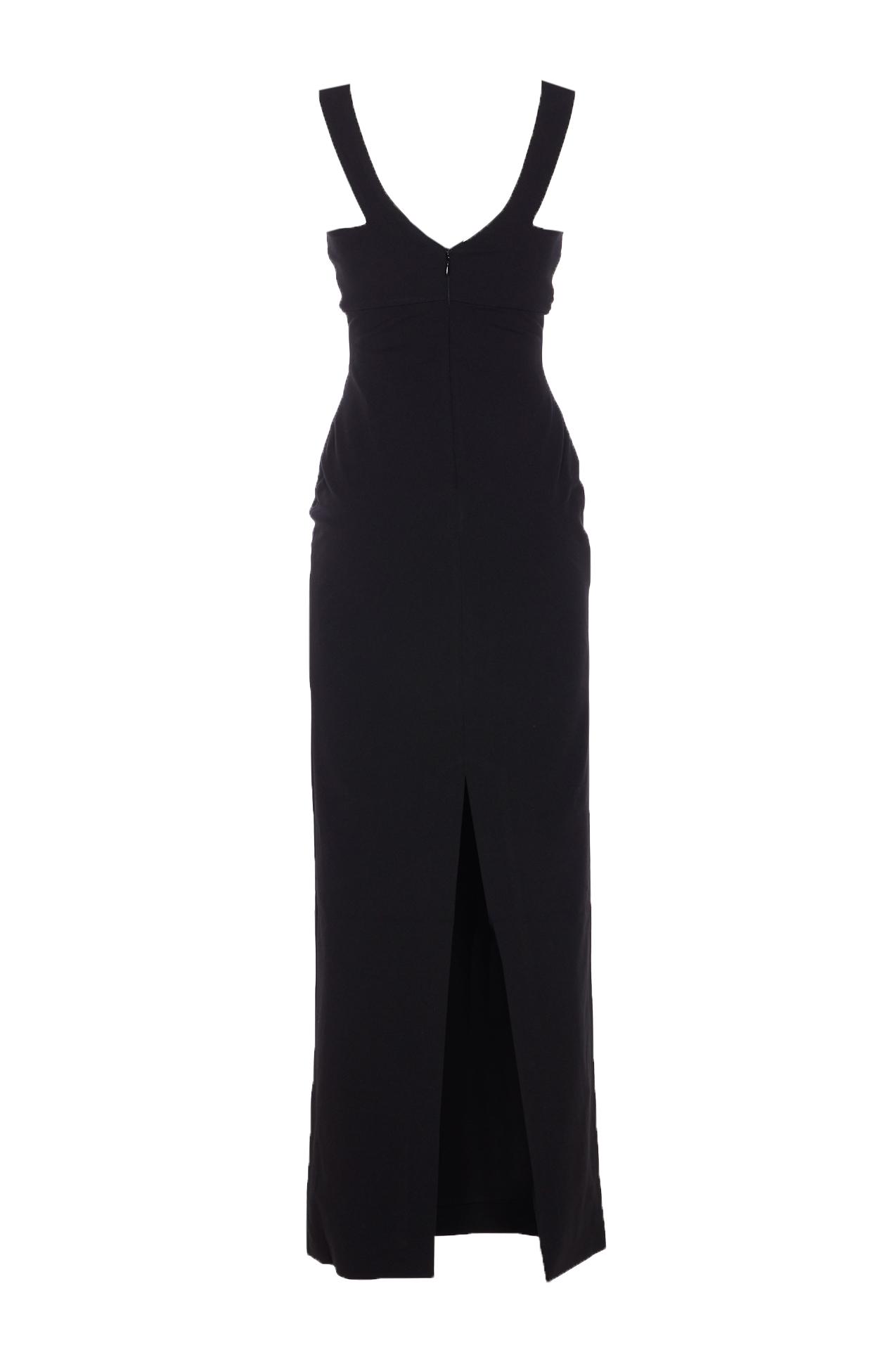 solace london dresses black polyester - women