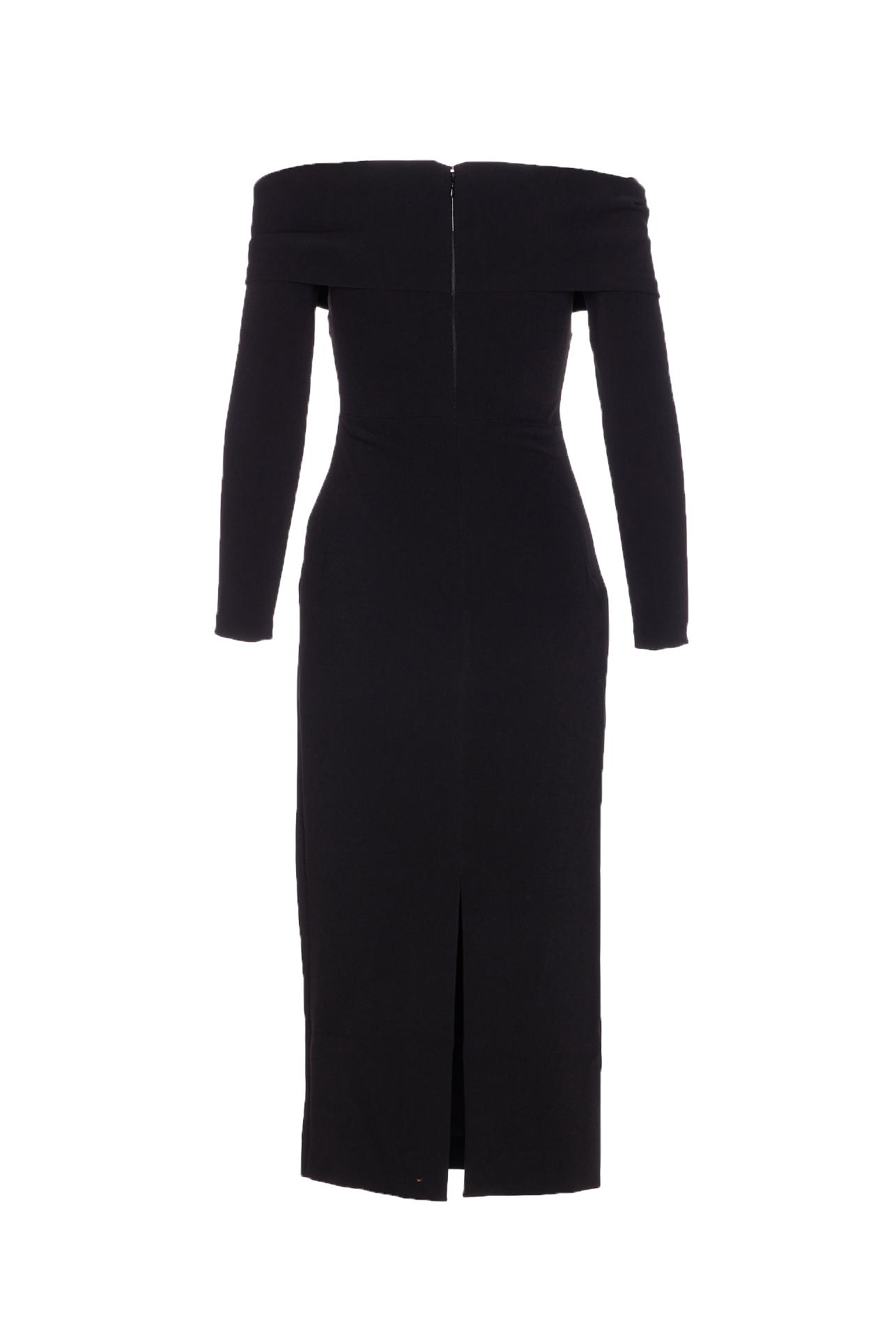 solace london dresses black polyester - women