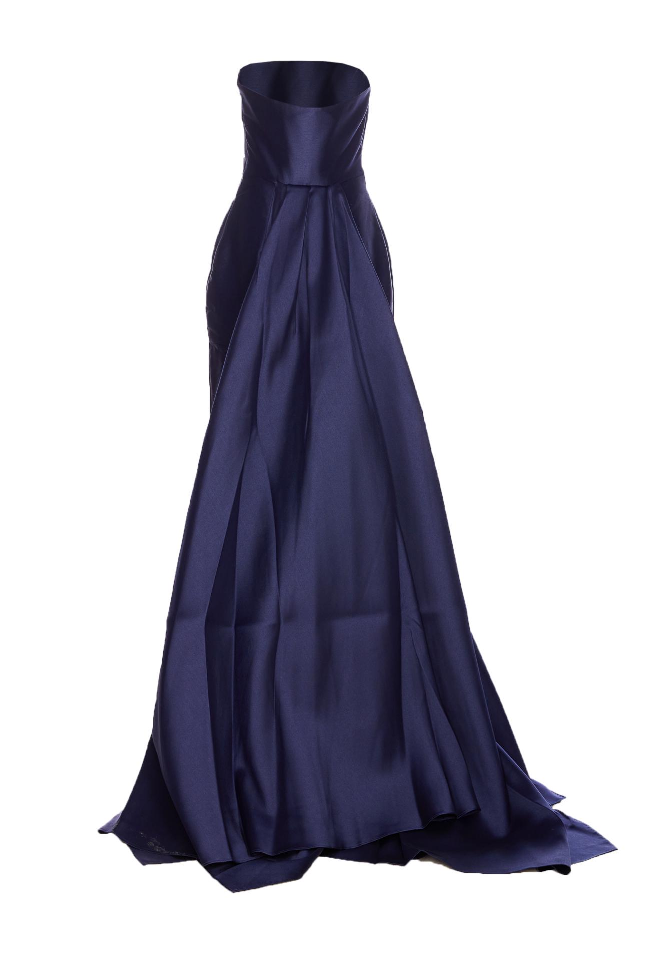 solace london dresses blue polyester - women