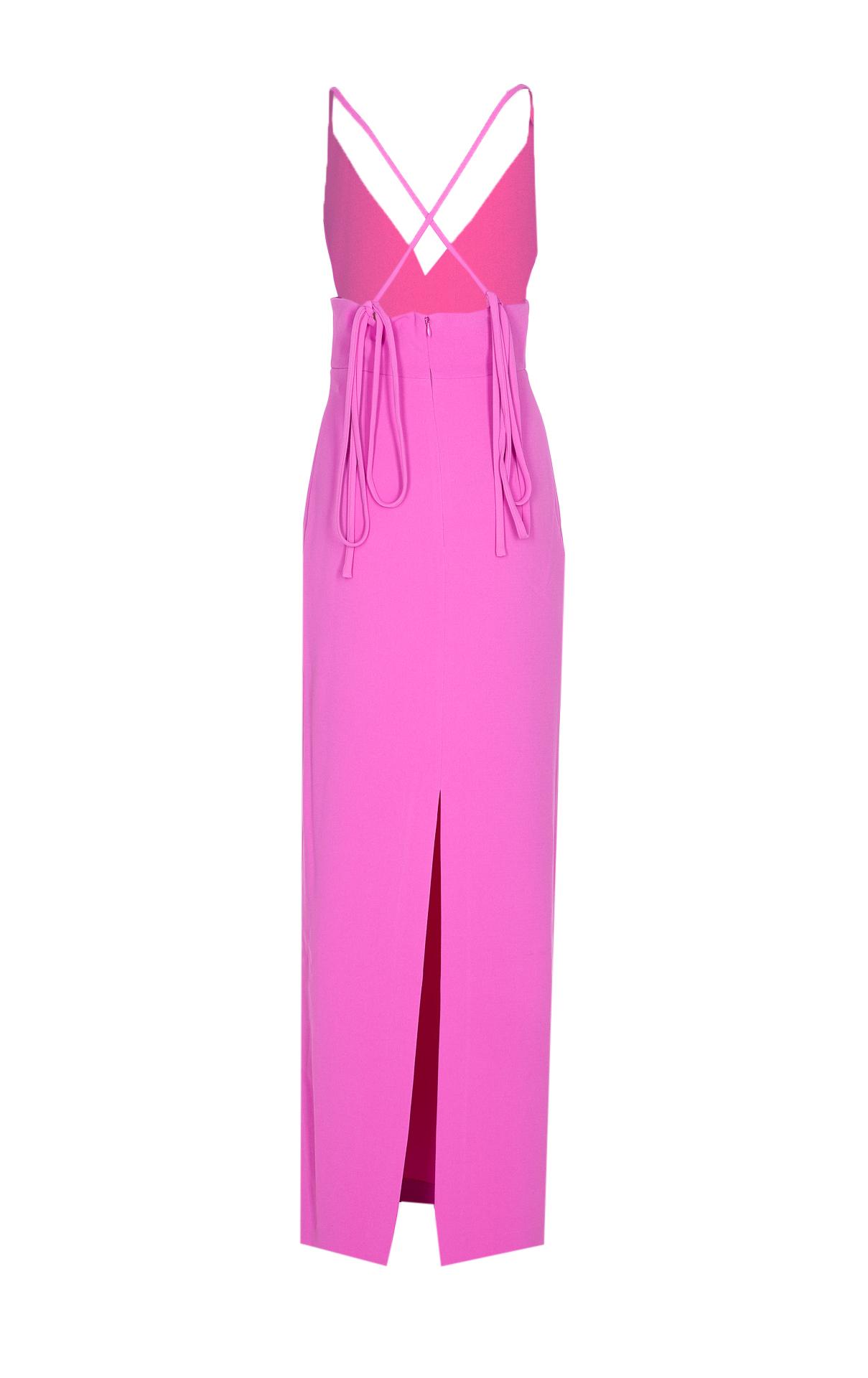 solace london dresses pink polyester - women