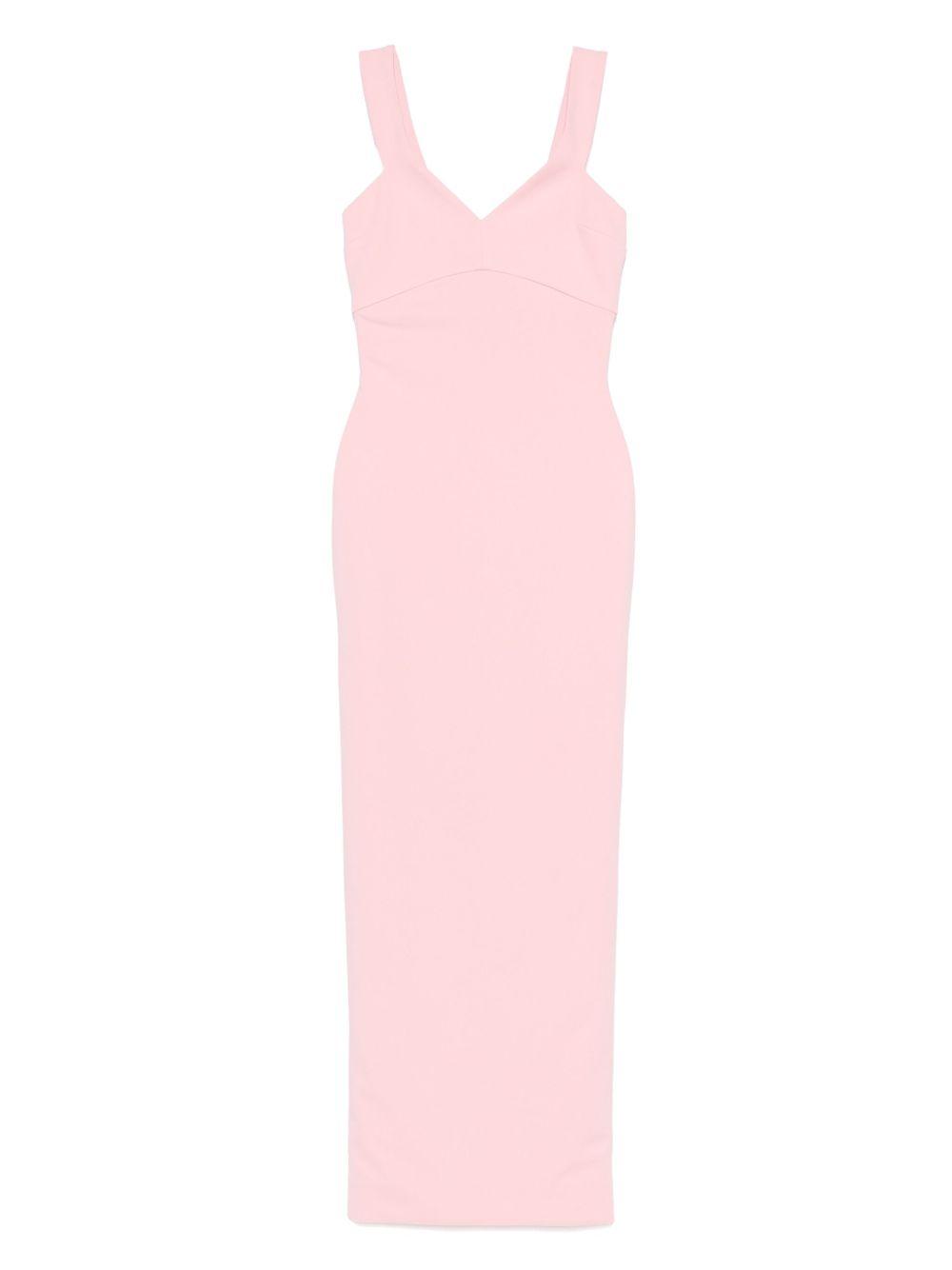 solace london dresses pink polyester - women