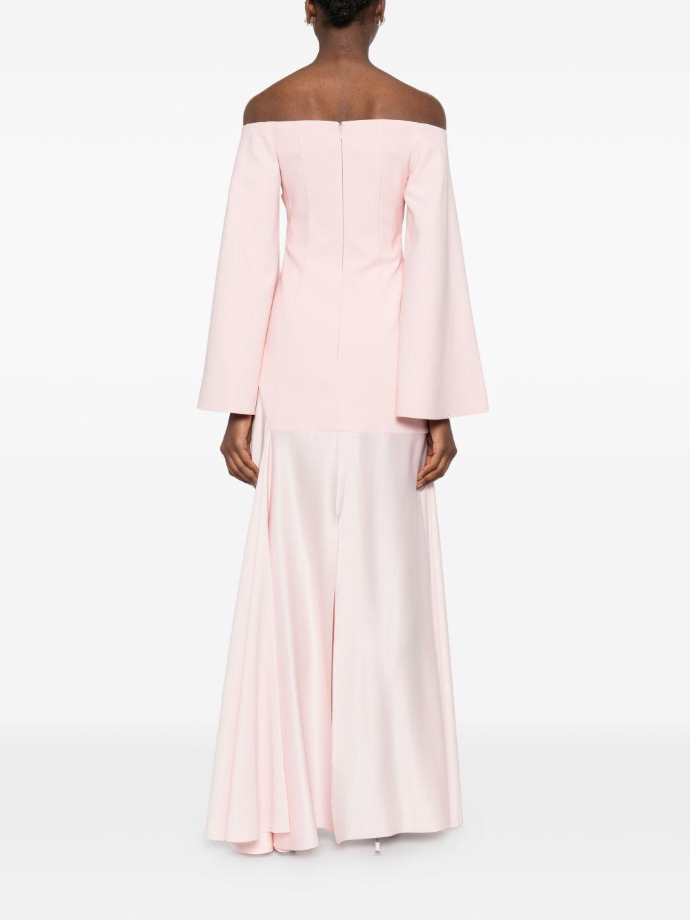 solace london dresses pink polyester - women