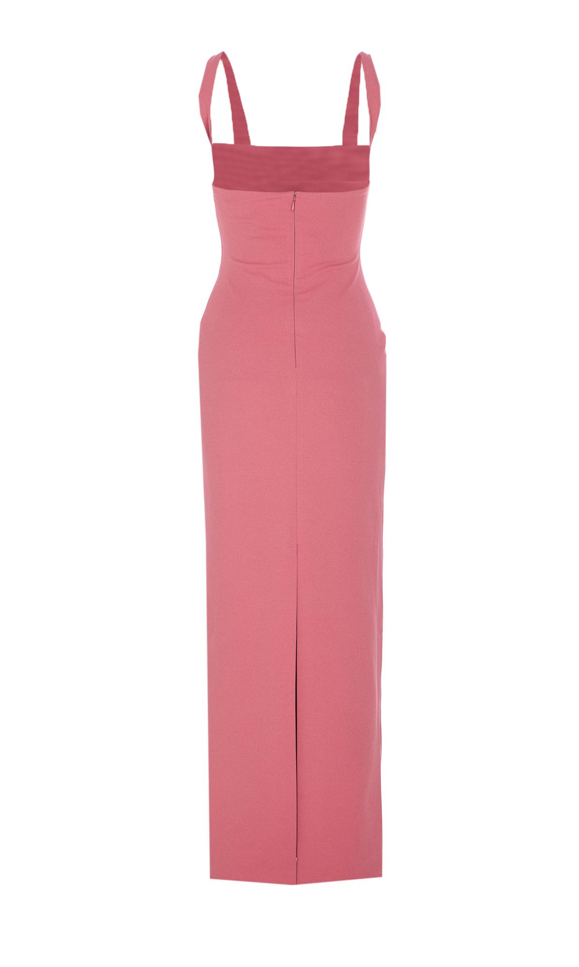 solace london dresses pink polyester - women