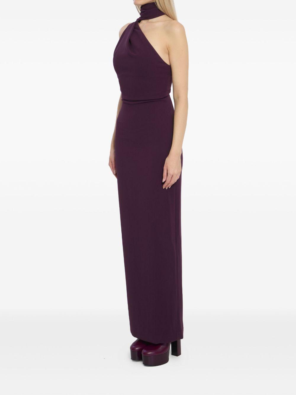 solace london dresses purple polyester - women