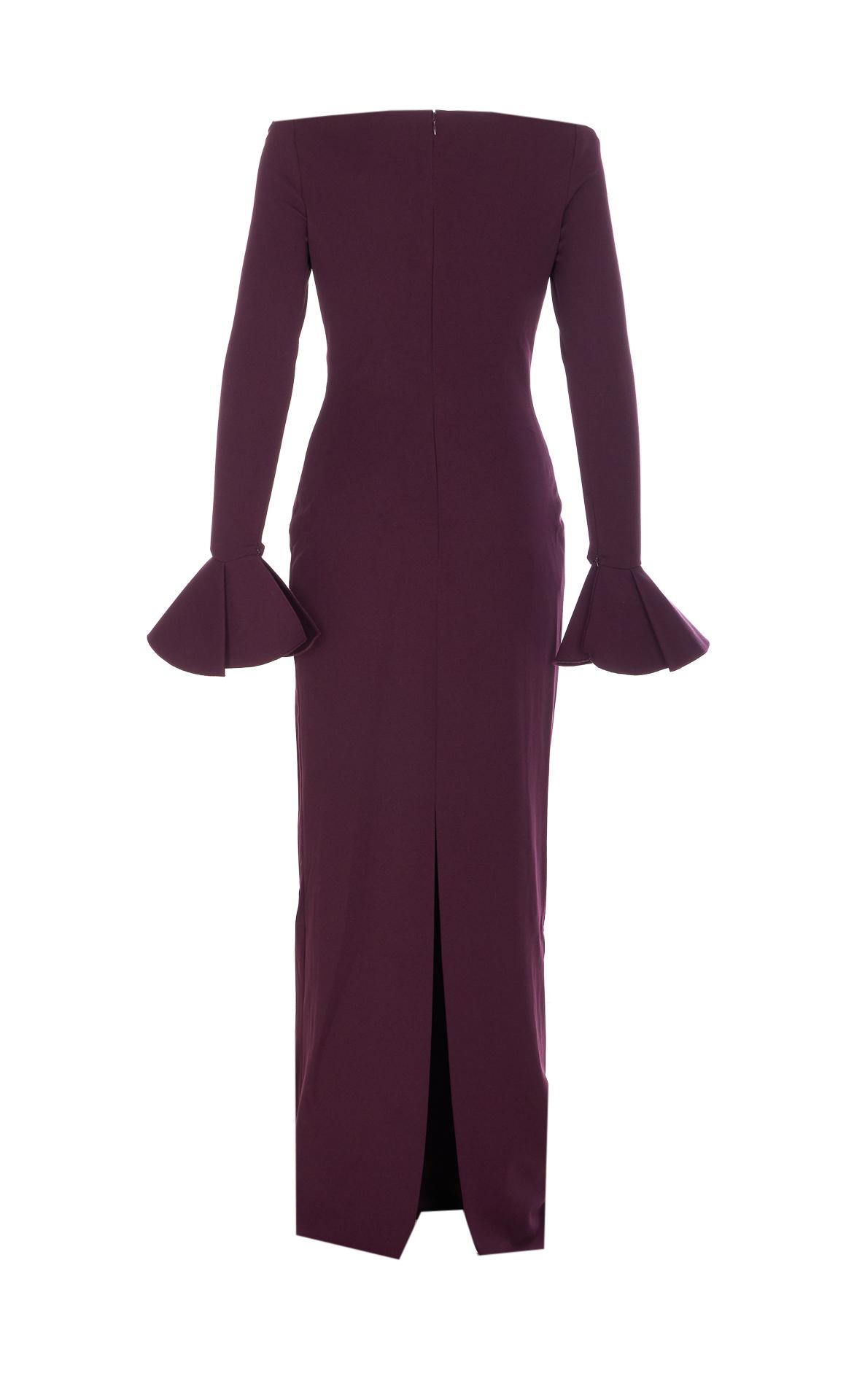 solace london dresses red polyester - women