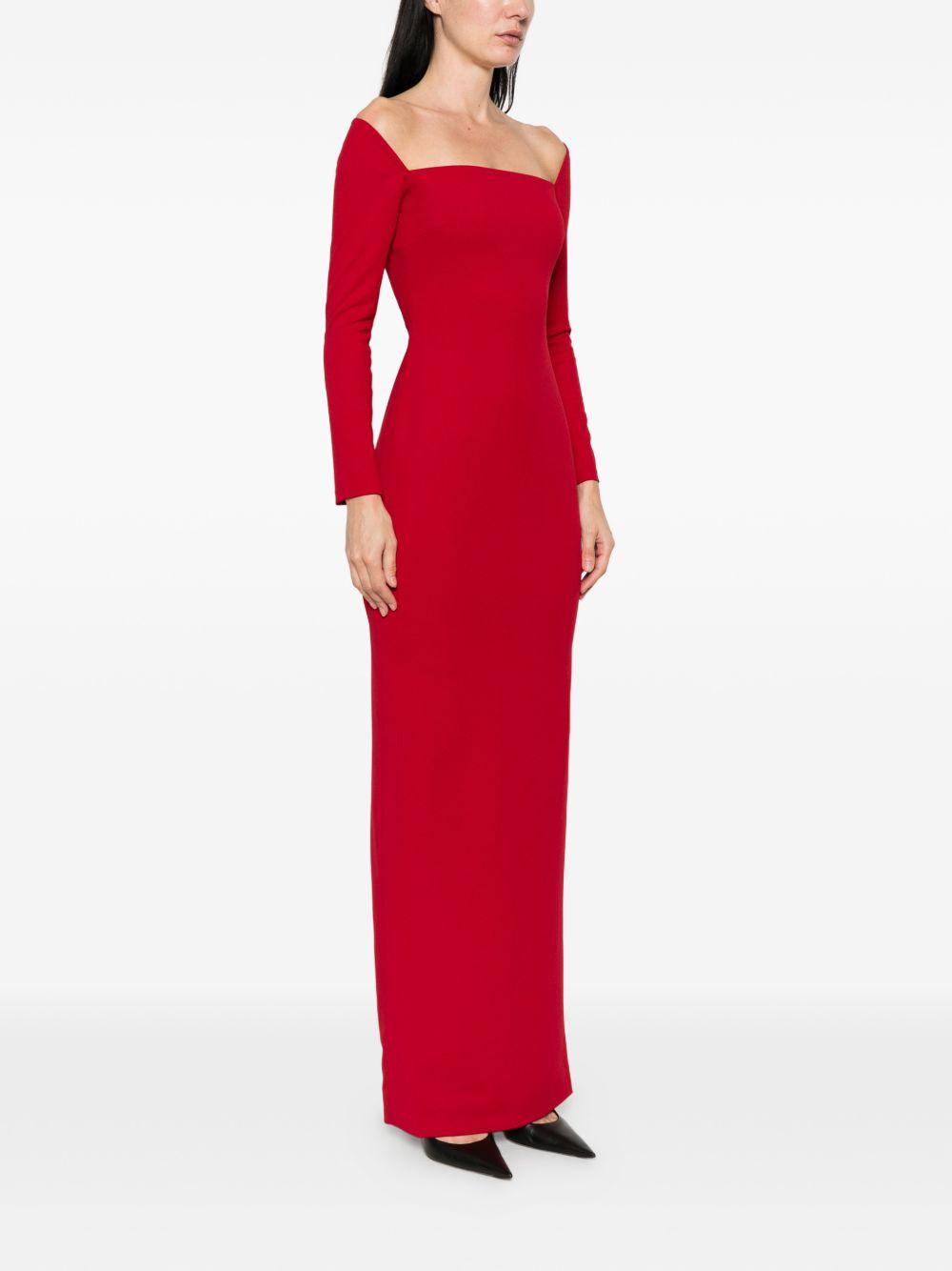 solace london dresses rosso polyester - women