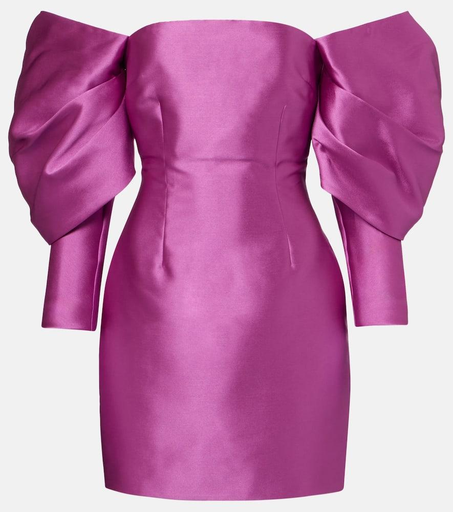 solace london freja satin minidress