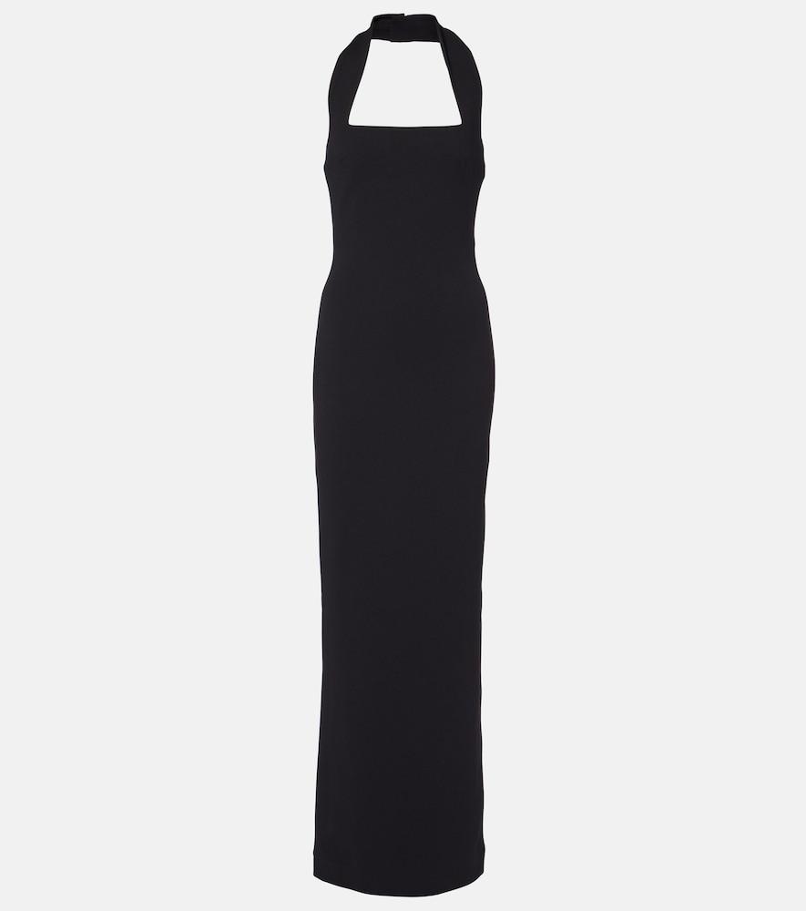 solace london ilona halterneck crêpe gown