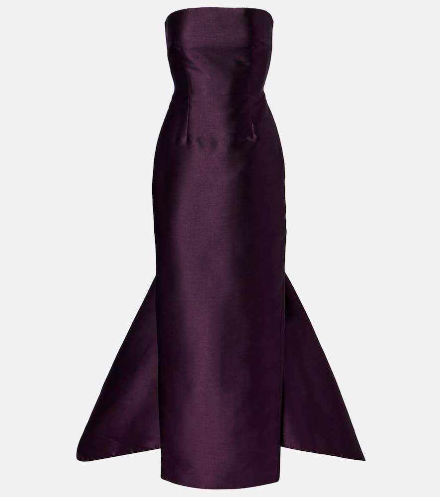 solace london imani satin gown