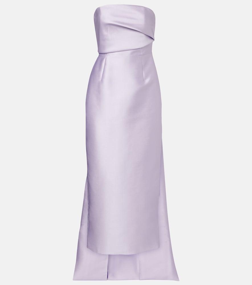 solace london kiki caped satin corset cocktail dress