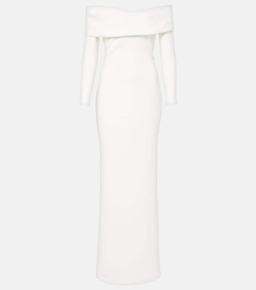 solace london lyla crêpe gown