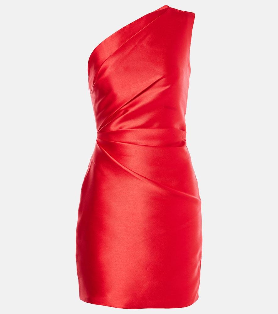 solace london nori satin twill minidress