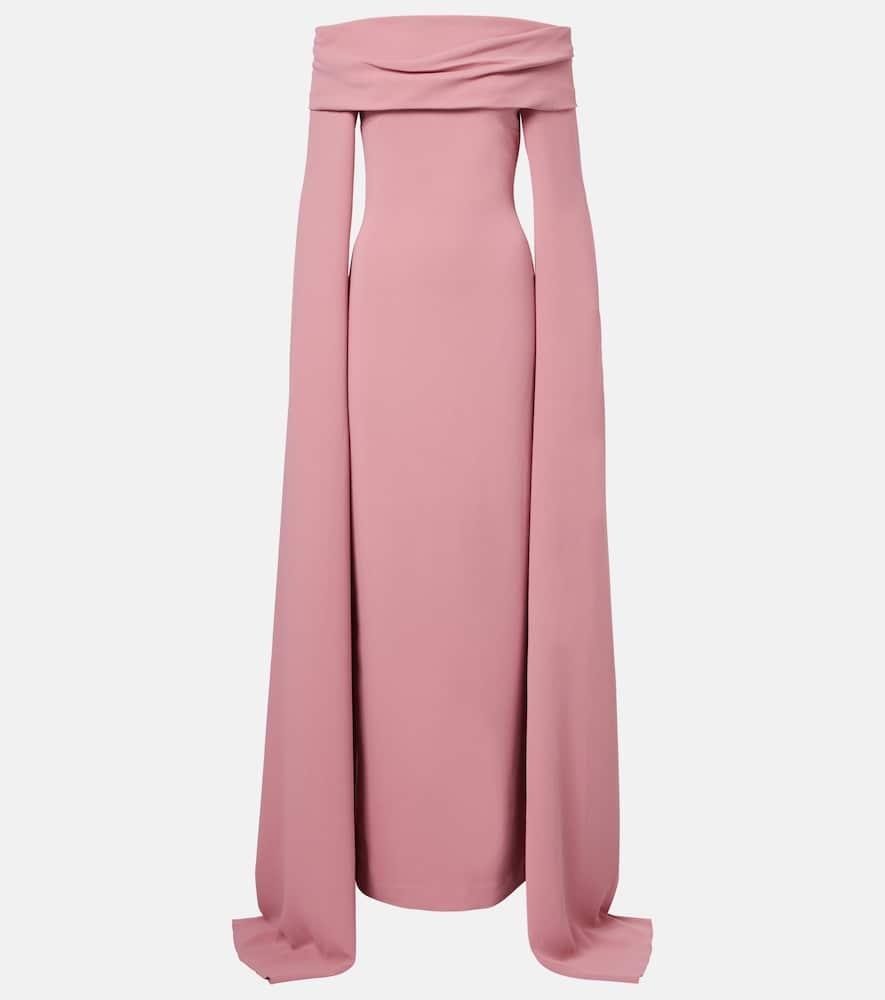 solace london nuri draped gown