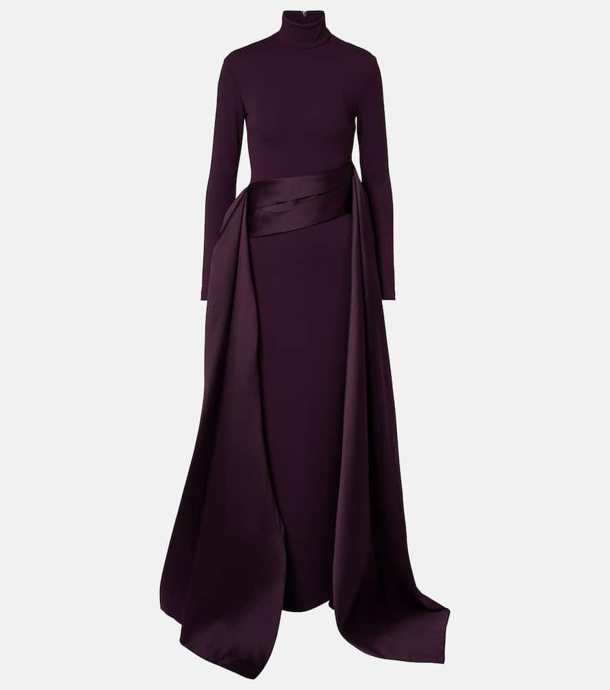 solace london olivia draped gown