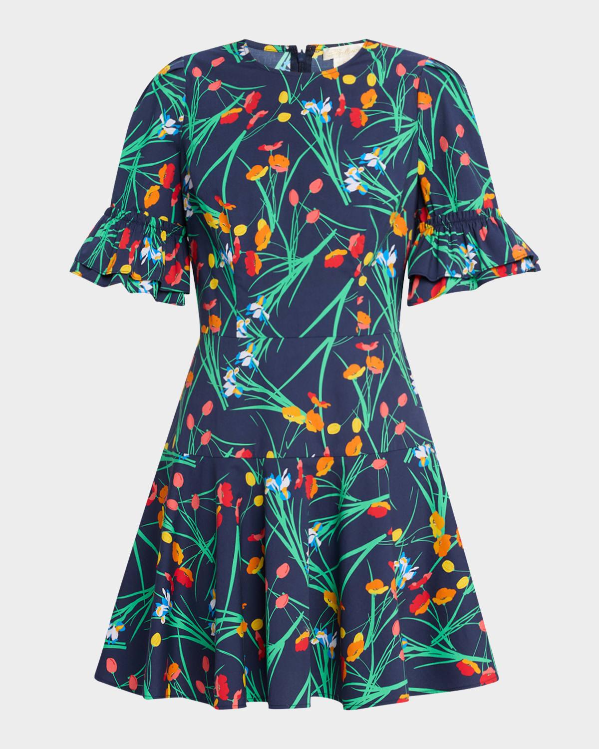 solange floral mini dress