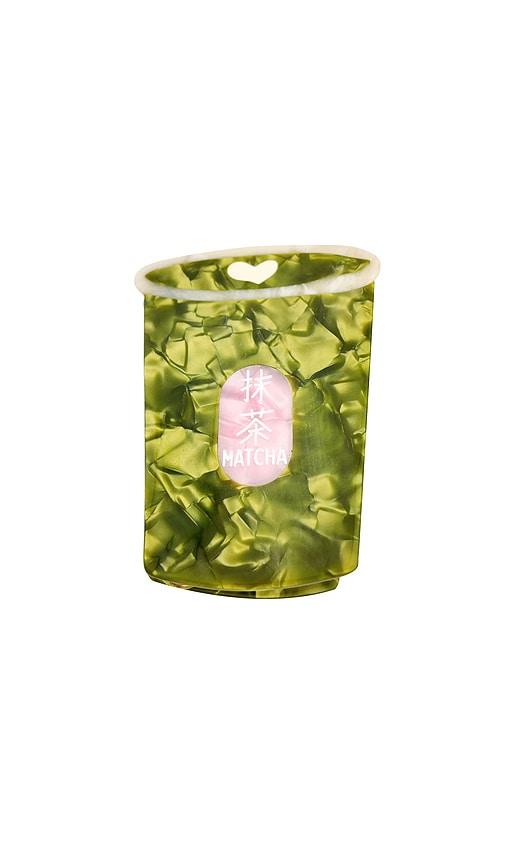 solar eclipse hand-painted matcha claw hair clip in beauty: na.