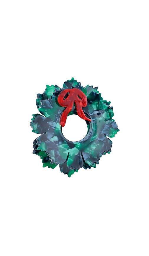solar eclipse hand-painted origami wreath claw hair clip in beauty: na.