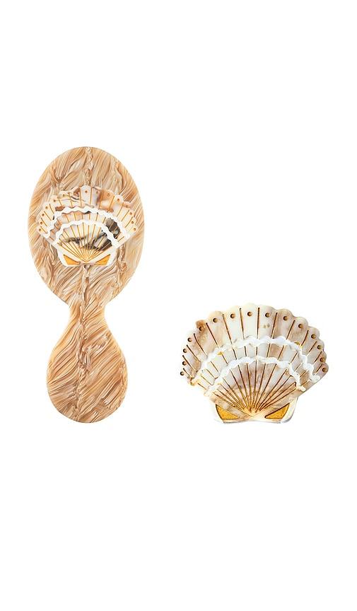 solar eclipse hand-painted seashell ultimate handbag heroes edit gift set in beauty: na.