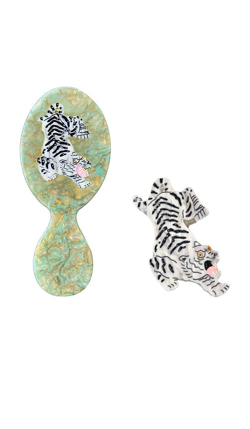 solar eclipse hand-painted tiger handbag heroes edit gift set in beauty: na.