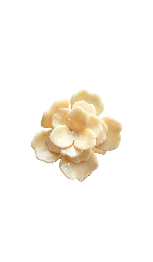 solar eclipse handmade origami gardenia flower claw hair clip in beauty: na.