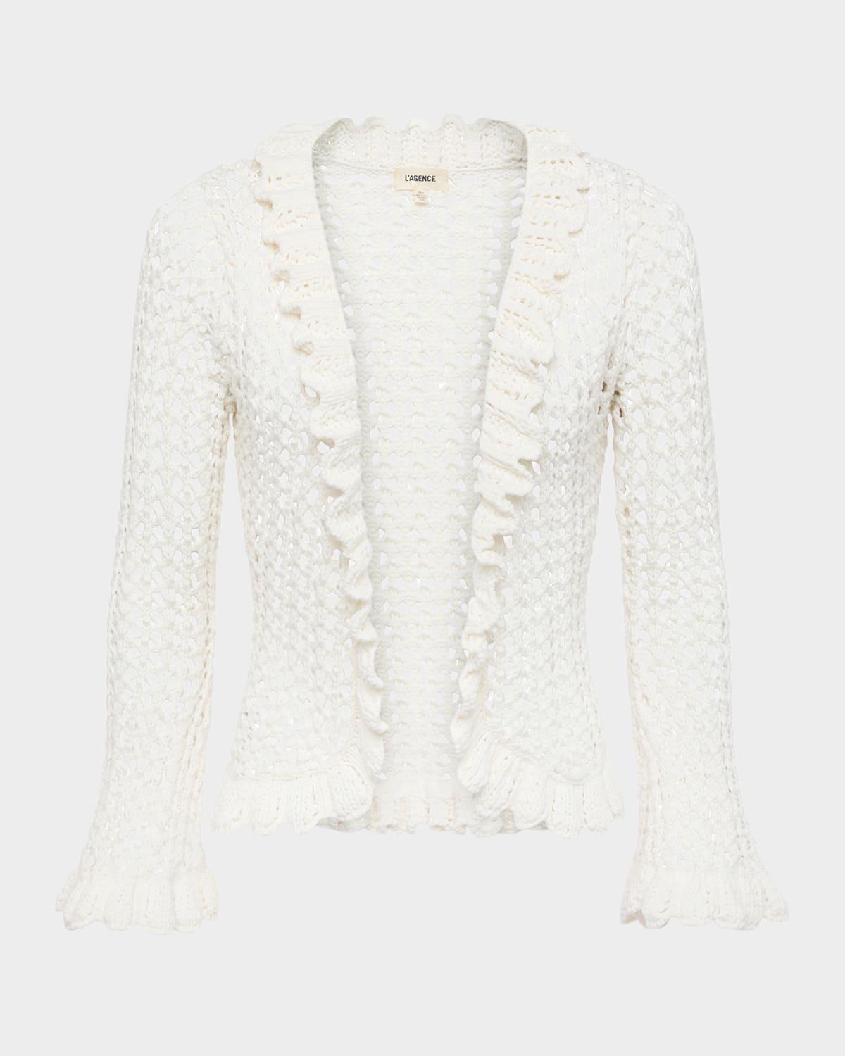 solaris open stitch cardigan