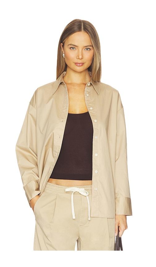 sold out nyc the everything shirt in beige.