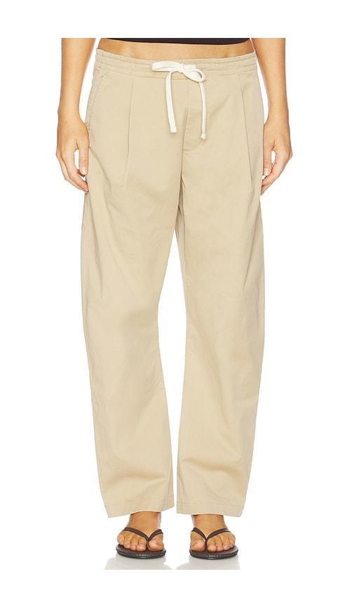 sold out nyc the everywhere pant in beige.