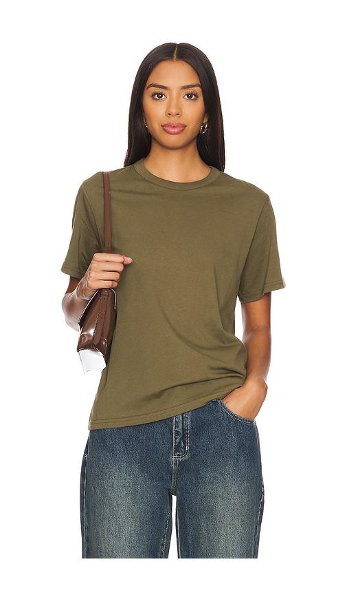 sold out nyc the iconically soft perfect tee in olive.