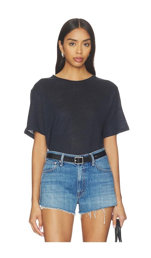 sold out nyc the linen perfect tee in navy.