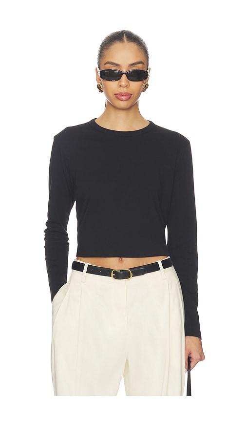 sold out nyc the long sleeve perfect tee in black.