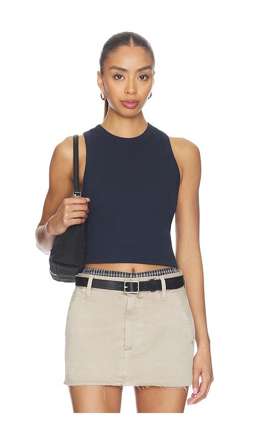 sold out nyc the not so basic tank in navy.