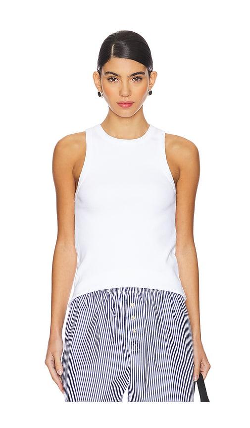 sold out nyc the not so basic tank in white.