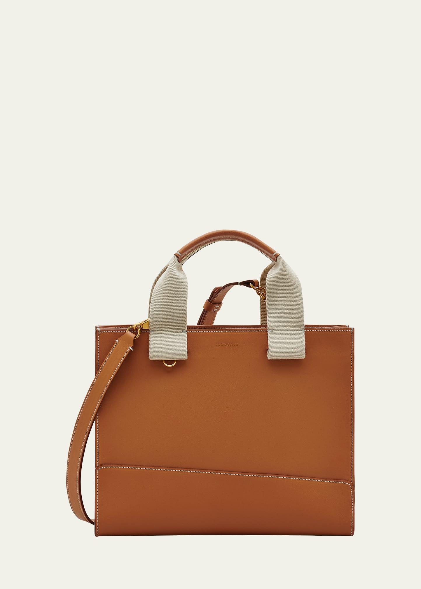 sole leather tote bag