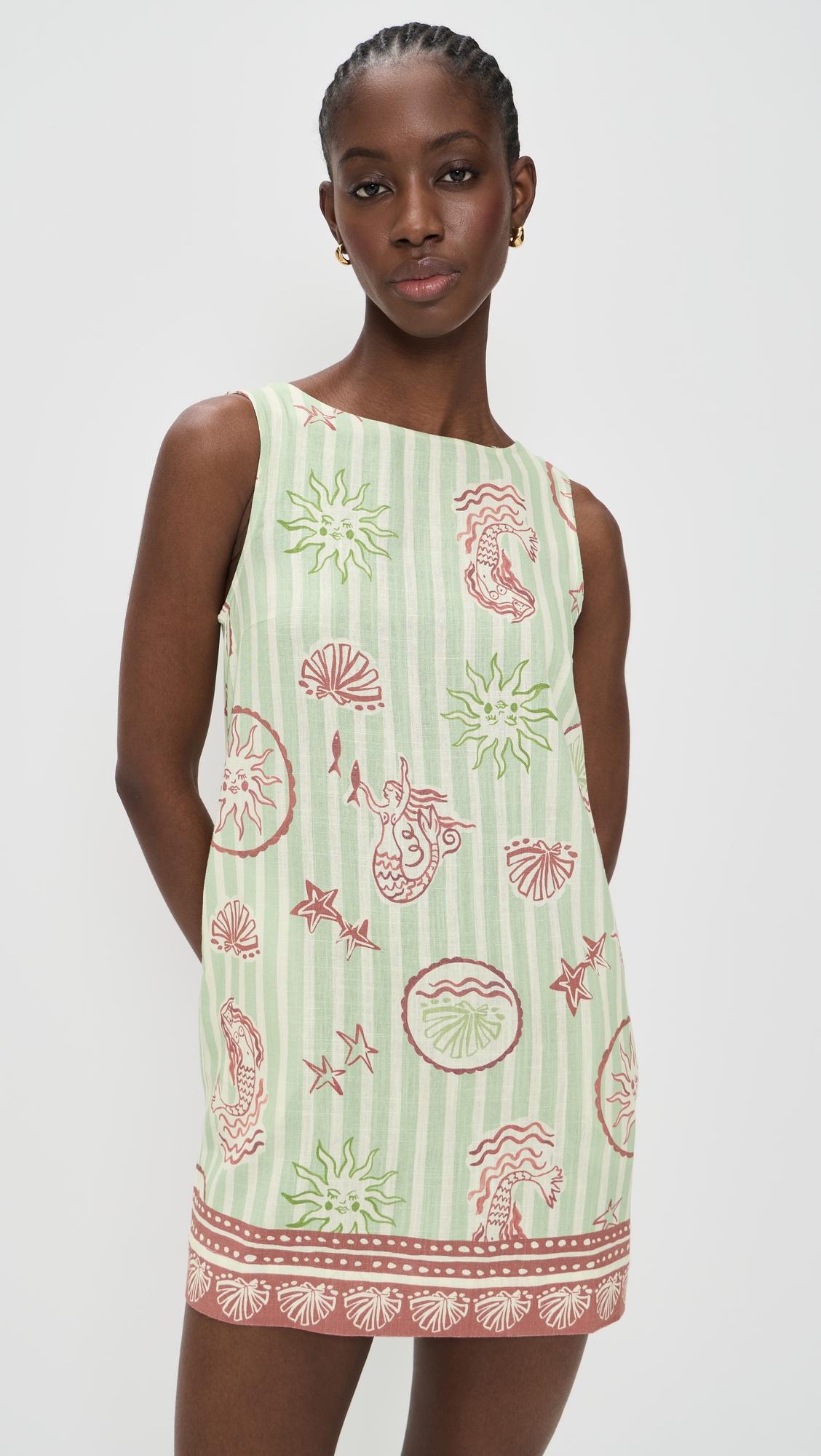 soleil shift mini dress