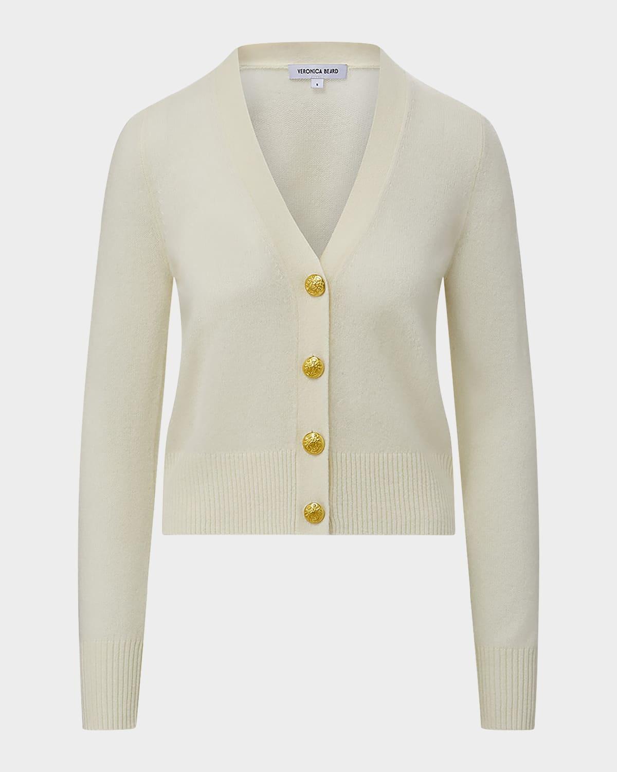 solene button-down cashmere cardigan