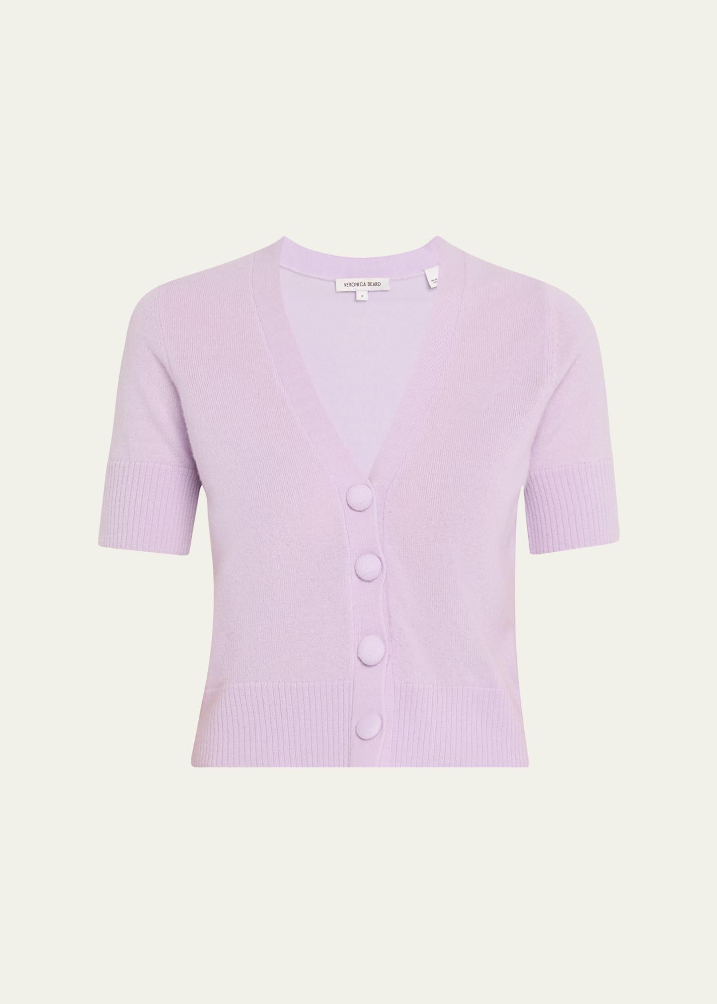 solene short-sleeve cashmere cardigan