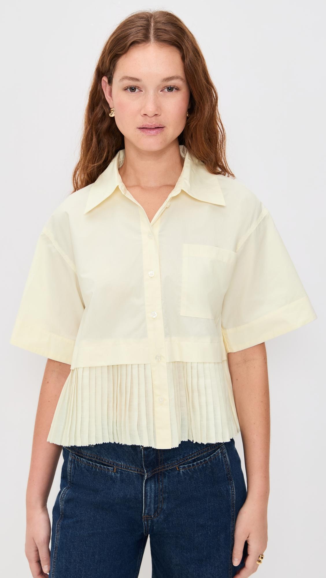 solene solid combo shirt