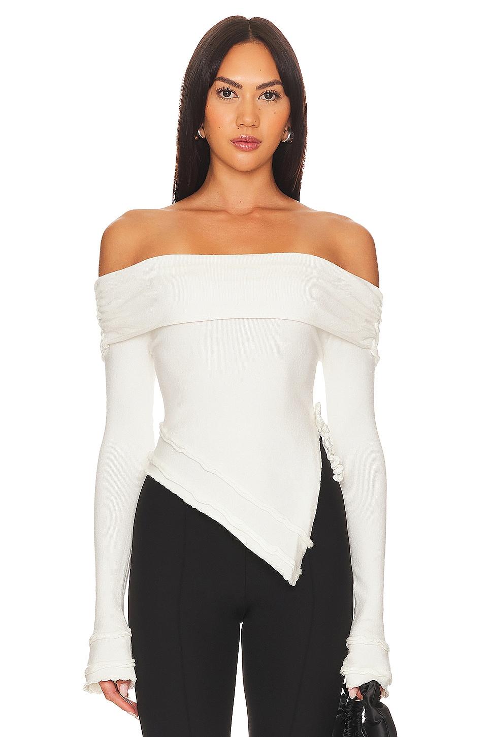 soler fold over knit top